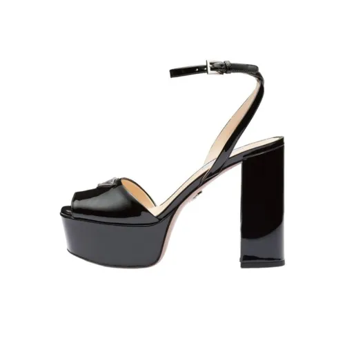 PRADA One Ремешок Сандалии 11,5 см Женские Черные