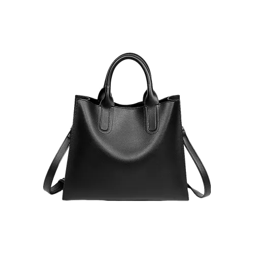 NATTY Коровья кожа Тоут Сумка Тоут Сумка Армпит Сумка Сумка на плечо Стандартная Женская Черная