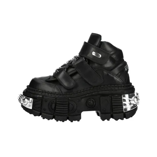 NEW ROCK Низкий топ Повседневная обувь Унисекс Черный