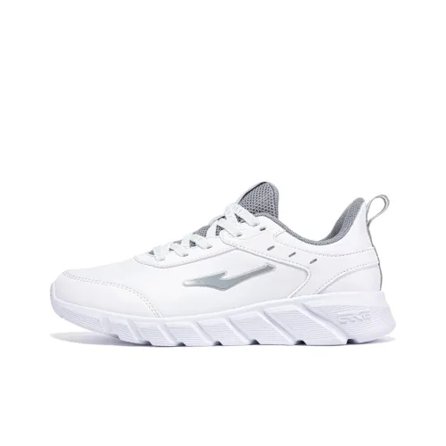 Erke Легкий И Износостойкий Низкий Топ Повседневные Беговые Кроссовки Женские Белые Серые