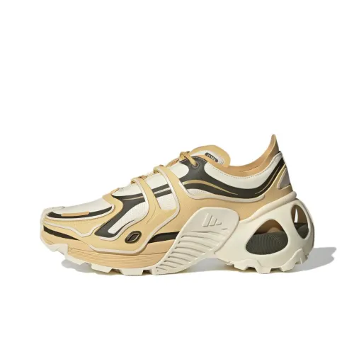 Adidas Wonder Runner Pro Slip-resistant Abrasion-resistant Low Top Casual Running Shoes Unisex Beige Yellow Adidas Wonder Runner Pro Противоскользящий Устойчивый к истиранию Низкий Топ Повседневные Беговые Кроссовки Унисекс Бежевый Желтый