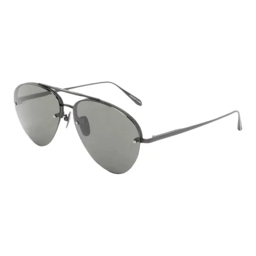 Linda Farrow Aviator Солнцезащитные очки Мужские Черные