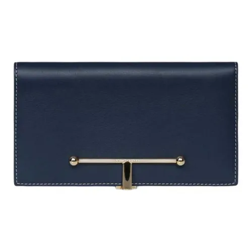 Strathberry Телячья кожа Кошелек Большой Женские Морской синий