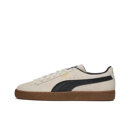 PUMA Suede Terrace Устойчивые к истиранию Низкие Кроссовки для скейтбординга Унисекс Бежевый Белый Черный