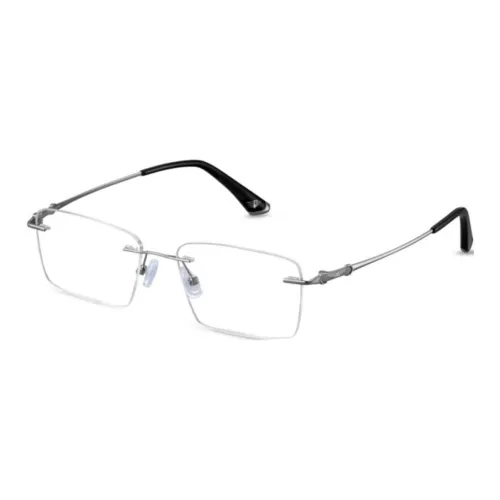 Police Пластиковая оправа β-титан Квадратные оптические линзы VPLP01K Мужской Серебряный