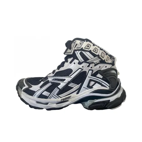 Balenciaga Runner High Топ Спортивная Повседневная Обувь Мужская Белый Черный