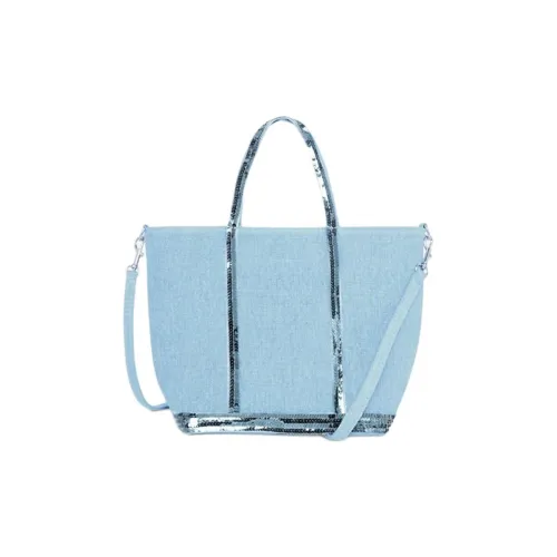 Vanessa Bruno Linen Tote Bag Shopping Bag Shoulder Bag Crossbody Bag Small Women's Blue