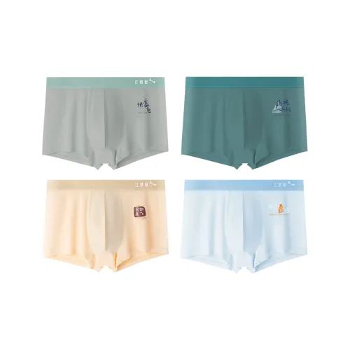 RED DRAGONFLY Хлопок Трусы Мужские 4 Пачки