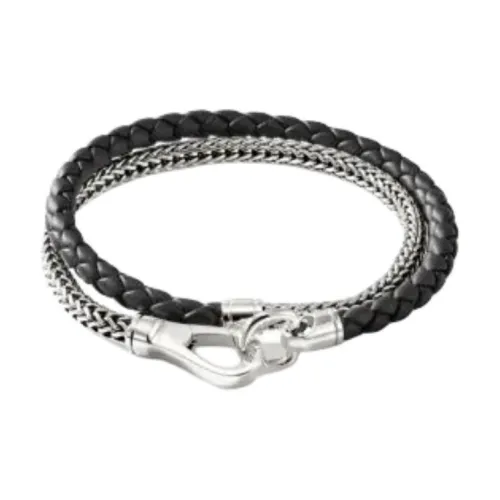 JOHN HARDY Кожа Браслеты Мужской Черный