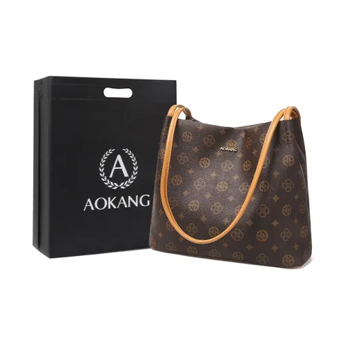 AOKANG PVC Тоут Сумка Сумка через плечо Commuter Сумка Сумка для покупок Женская Кофейная Экрю