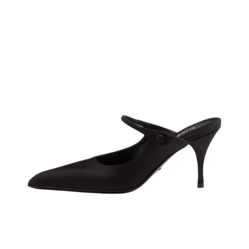 PRADA Домашние тапочки Женские Черные