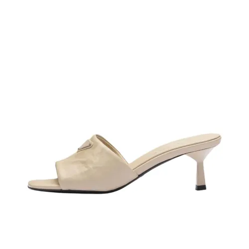 PRADA Слипоны Женские Бежевые