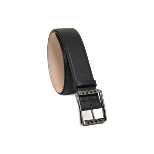 Valentino Stud Дизайн Шпилька Кожаные ремни Мужской Черный