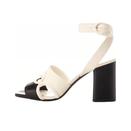 Valentino Открыто One Ремешок Сандалии 9,5 см Женские Черный Белый