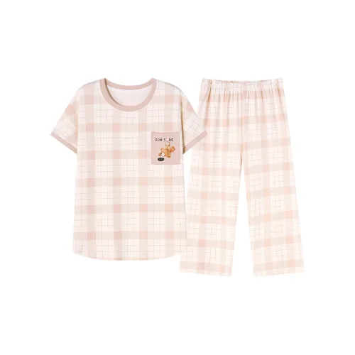 Song Qianya Пижамный комплект женский абрикосовый