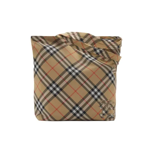 Burberry Сумка-тоут В Клетку Ручки Застежка-молния Внутренний Карман На Молнии