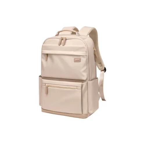 POLO Ткань Рюкзак Экстра-большой Женские Молочно-чайный абрикосовый Черный