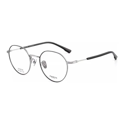 PORTS Пластиковая оправа Титан Круглые Оправы для очков Унисекс Черный