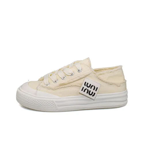 B10CROWN Low-Top Canvas Shoes Yellow Women's