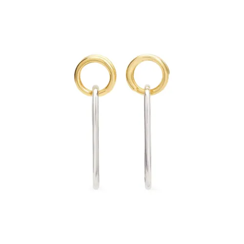 COURREGES Бронза Brass Earrings Женские Золотой