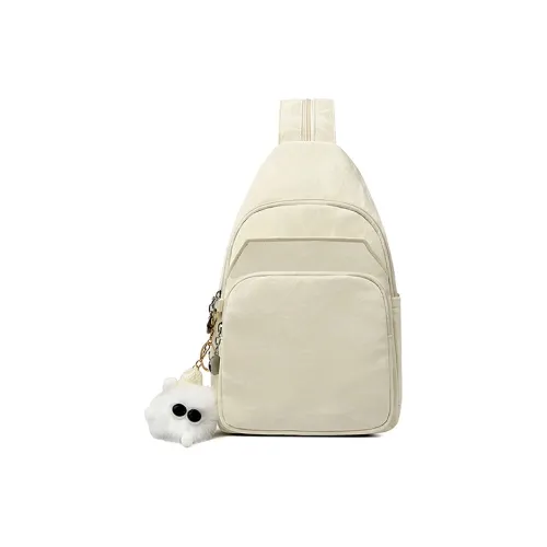 GOX Нейлон Sling Сумка Рюкзак Стандартный Женский Айвори Серебристый Черный Розовый Лейк Синий