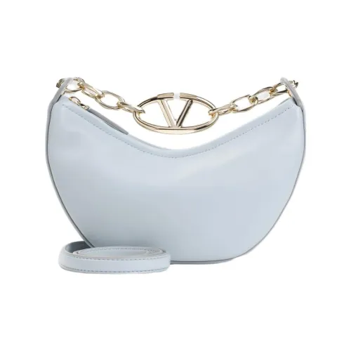 Valentino Vlogo Moon Овечья кожа Сумка через плечо Мини Женский Светло-синий
