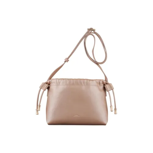 A.P.C Переработанная кожа Сумка через плечо Сумка Mini Женская Сатиновая Розовая