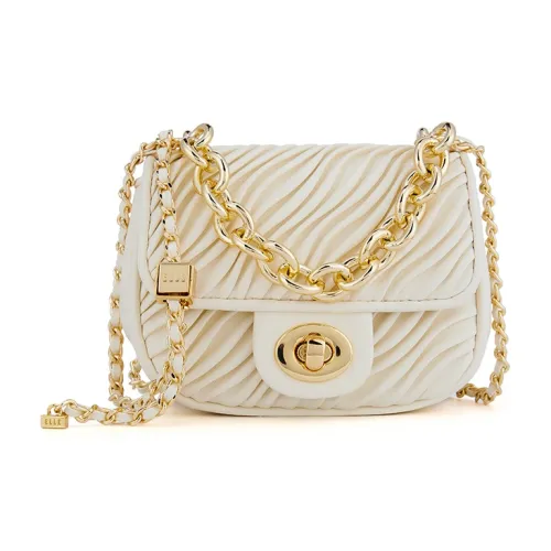 ELLE Сумка через плечо из синтетической кожи мини женский белый розовый желтый