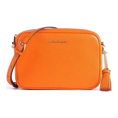 MICHAEL KORS Jet Set Коровья кожа крупнозернистая Сумка через плечо Женская Оранжевый Красный