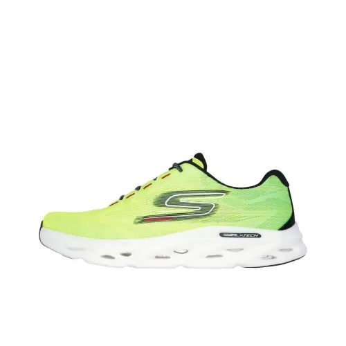 Skechers GO RUN Swirl Tech Speed Low Топ Беговые кроссовки Мужской Зеленый