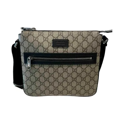 GUCCI Canvas Сумка через плечо из холста сумка на плечо маленькая мужская бежевая и черная