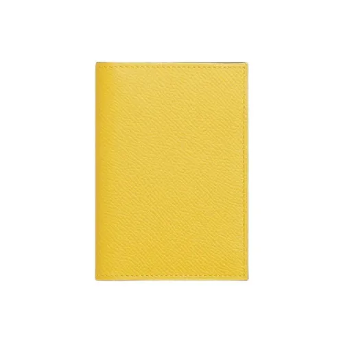 HERMES MC2 Epsom Телячья кожа Держатель для карт Мужской 9O Jaune DE Неаполитанский желтый