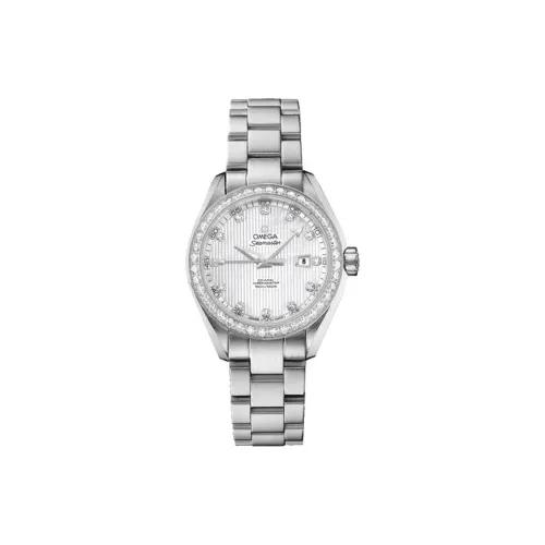 OMEGA Автоматический Механический Movement Женские AQUA TERRA 150 метров Часы 34 мм Белые