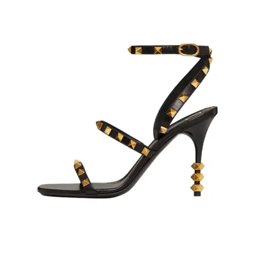 Valentino Rockstud Стильные Сандалии Женские Черные