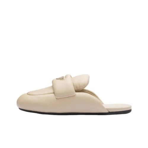 PRADA Домашние тапочки Женские Бежевые