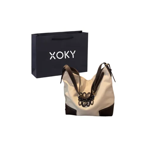 XOKY Холст Плечевая сумка Стандартная Женская Белая Хаки Синяя Черная