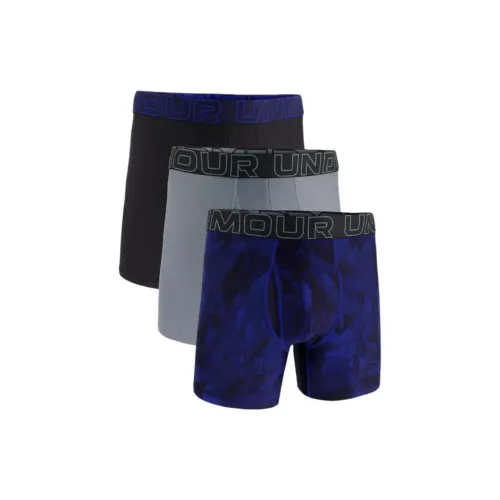 Under Armour Tech 3 Pack Синий + Серый + Черный Мужские боксер-шорты