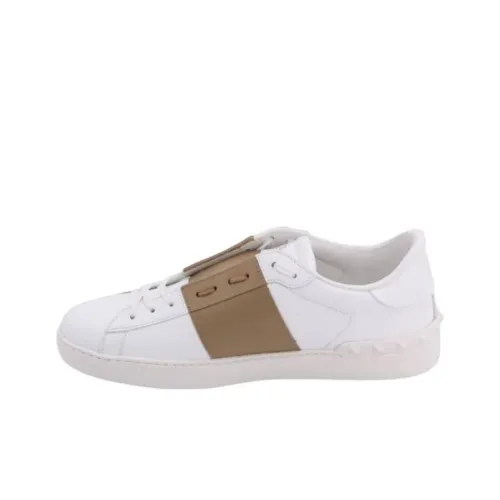 Valentino Открыто Низкий Топ Стильный Скейтбординг Мужской Белый Коричневый