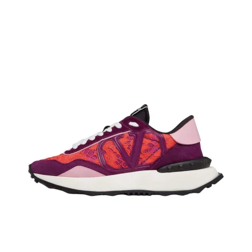 Valentino Lacerunner Low Топ Повседневная обувь Женская Фуксия