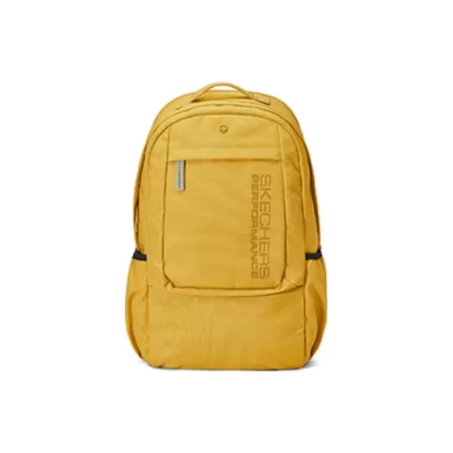 Skechers Ткань Рюкзак Стандартный Унисекс Золотой