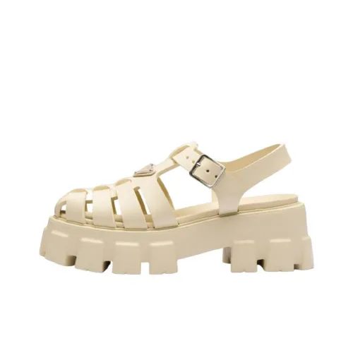 PRADA Римские сандалии Женские Бежевые