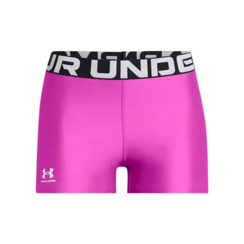 Under Armour HeatGear Пурпурно-розовые Женские Шорты для Йоги