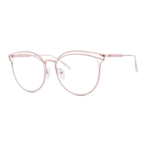 PORTS Alloy Cat Eye Eyeglass Frames Women's Rose Gold PORTS Сплав Оправы для очков Cat Eye Женские Розовое золото
