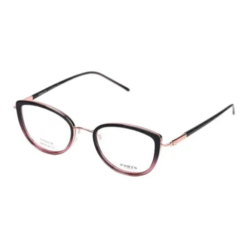 PORTS Титан Кошачий глаз Оправы для очков Женские Черный Фиолетовый