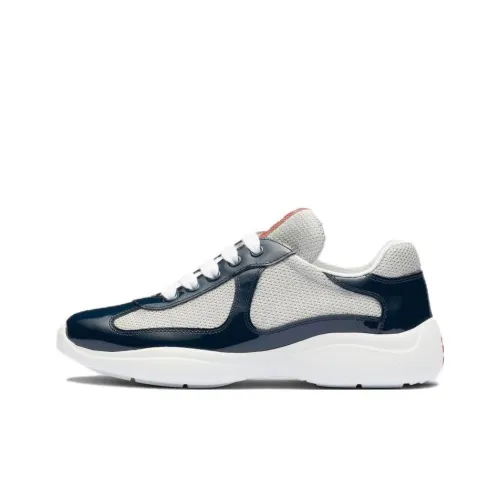 PRADA Низкий топ Повседневная обувь Женская Королевский синий