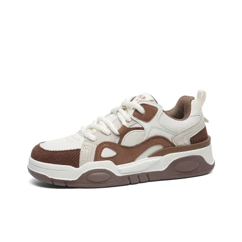 JEEP SPIRIT Винтаж Модный Пухлые туфли Низкий Топ Кроссовки для скейтбординга Мужские Ржаво-красный