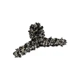 Стиль Шанель, ткань-обернутый, заколка-краб, трубки, черный