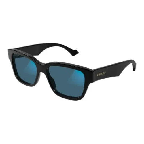 GUCCI Пластик OVAL SUNGLASSES Мужской Черный