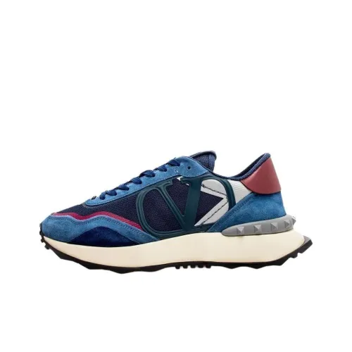 Valentino Rockstud Low Топ Спортивная Повседневная Обувь Мужская Синяя