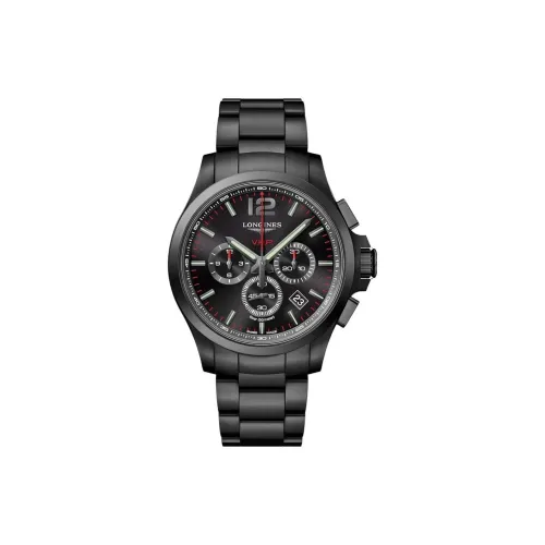 LONGINES Quartz Механизм Мужские часы Comcast V.H.P Series 44 мм Черные